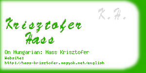 krisztofer hass business card